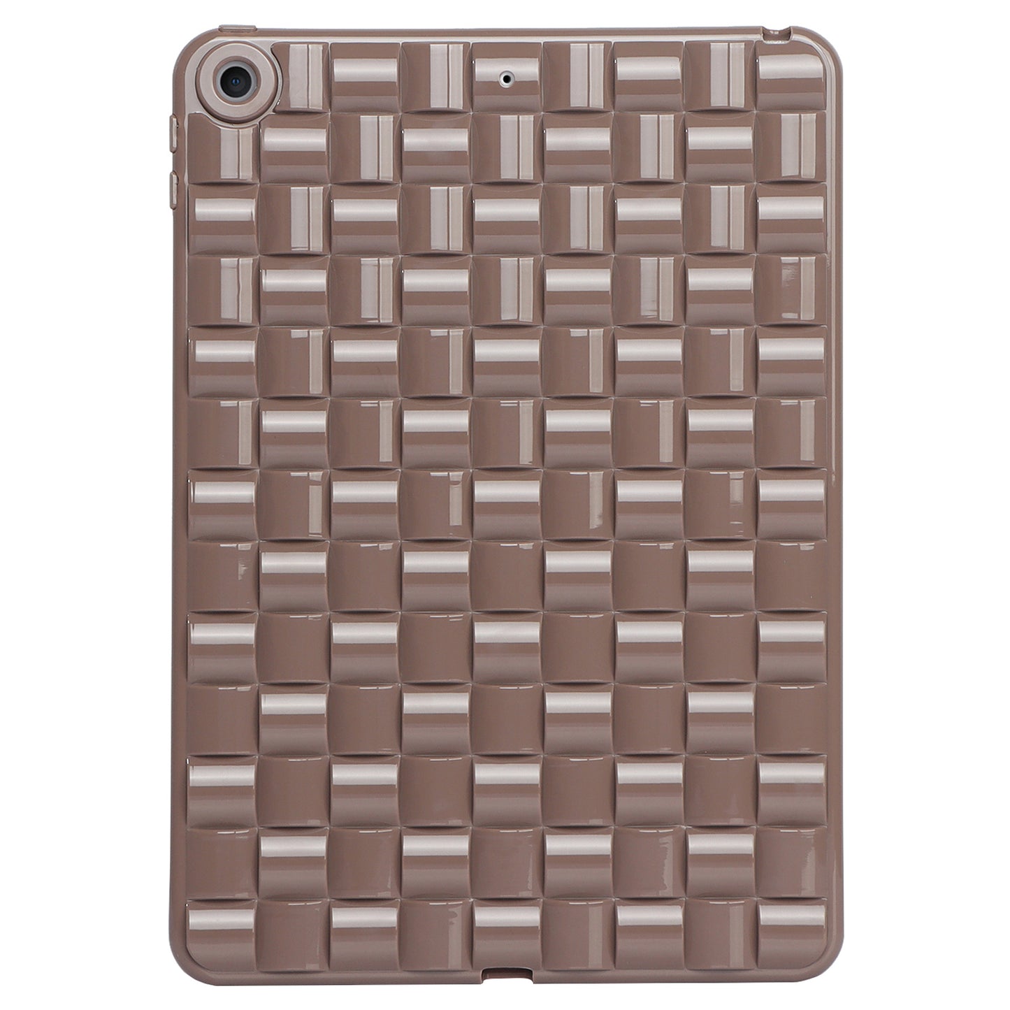 For iPad 10.2 (2021) / (2019) / (2020) Soft TPU Case Protective Tablet Cover Woven Texture Anti-Slip Case