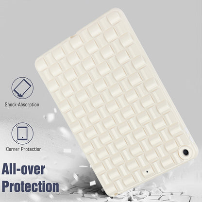 For iPad 10.2 (2021) / (2019) / (2020) Soft TPU Case Protective Tablet Cover Woven Texture Anti-Slip Case
