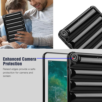 For iPad 9.7-inch (2017) / (2018) / iPad 5 / 6 Tablet Case Candy Color Down Jacket Texture TPU Cover