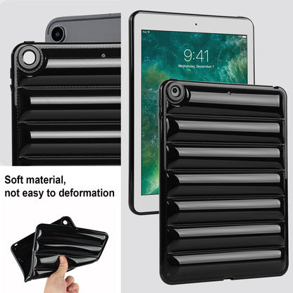 For iPad 9.7-inch (2017) / (2018) / iPad 5 / 6 Tablet Case Candy Color Down Jacket Texture TPU Cover