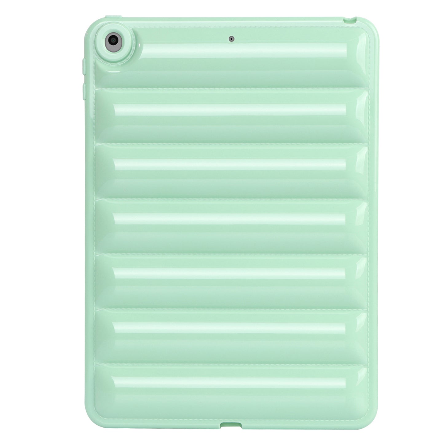For iPad 9.7-inch (2017) / (2018) / iPad 5 / 6 Tablet Case Candy Color Down Jacket Texture TPU Cover