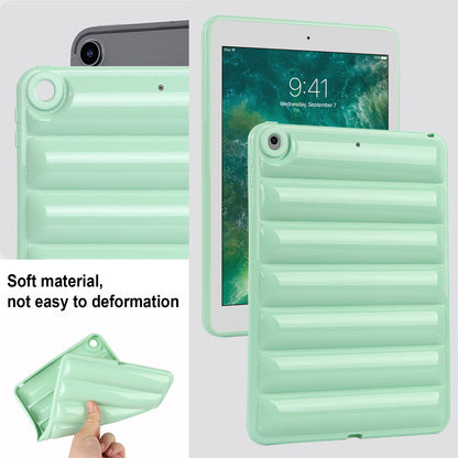 For iPad 9.7-inch (2017) / (2018) / iPad 5 / 6 Tablet Case Candy Color Down Jacket Texture TPU Cover