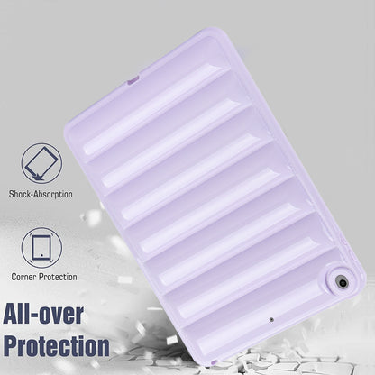 For iPad 9.7-inch (2017) / (2018) / iPad 5 / 6 Tablet Case Candy Color Down Jacket Texture TPU Cover