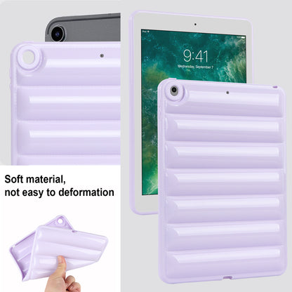For iPad 9.7-inch (2017) / (2018) / iPad 5 / 6 Tablet Case Candy Color Down Jacket Texture TPU Cover