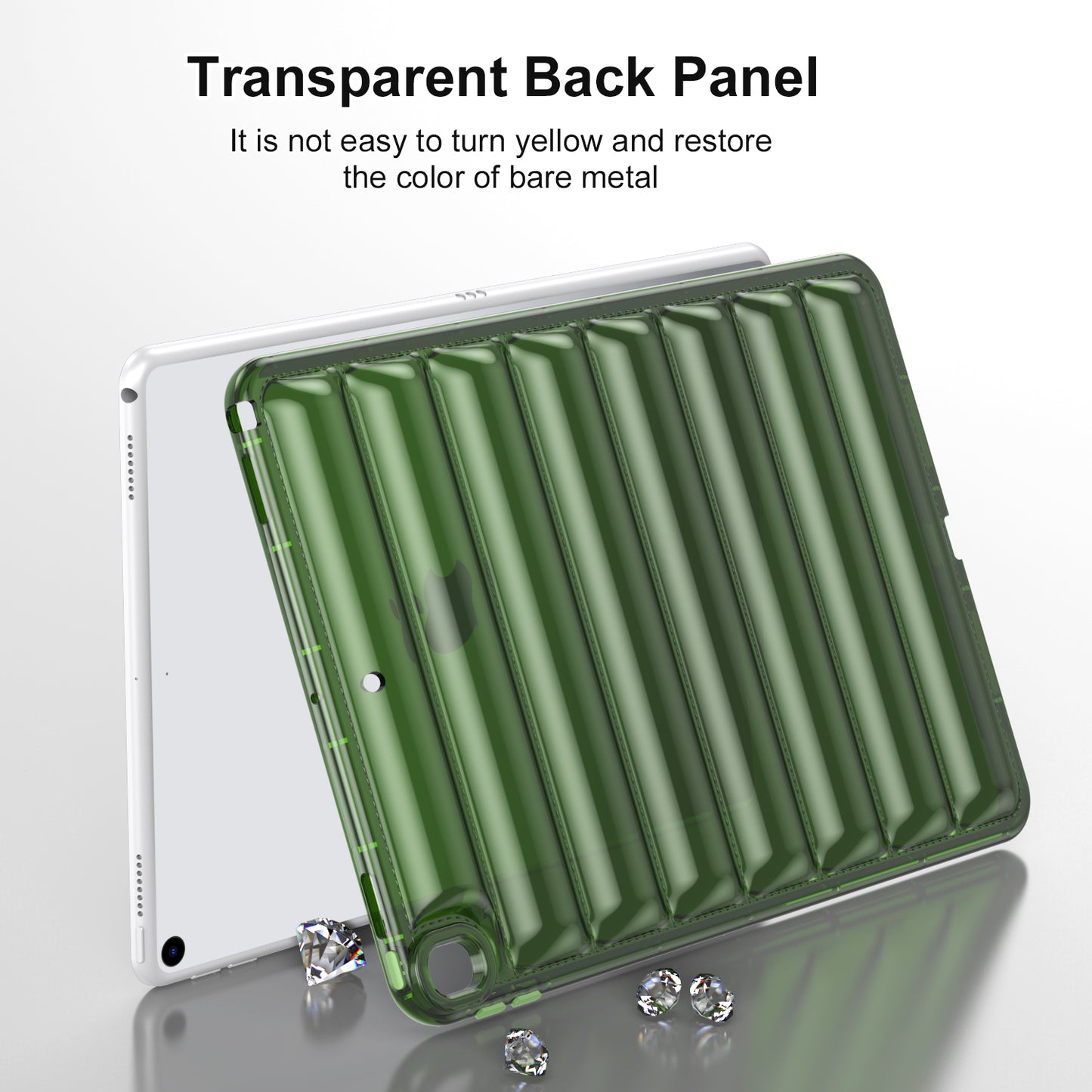For iPad Air 10.5 inch (2019) Down Jacket Design Tablet Case Soft TPU Shockproof Cover