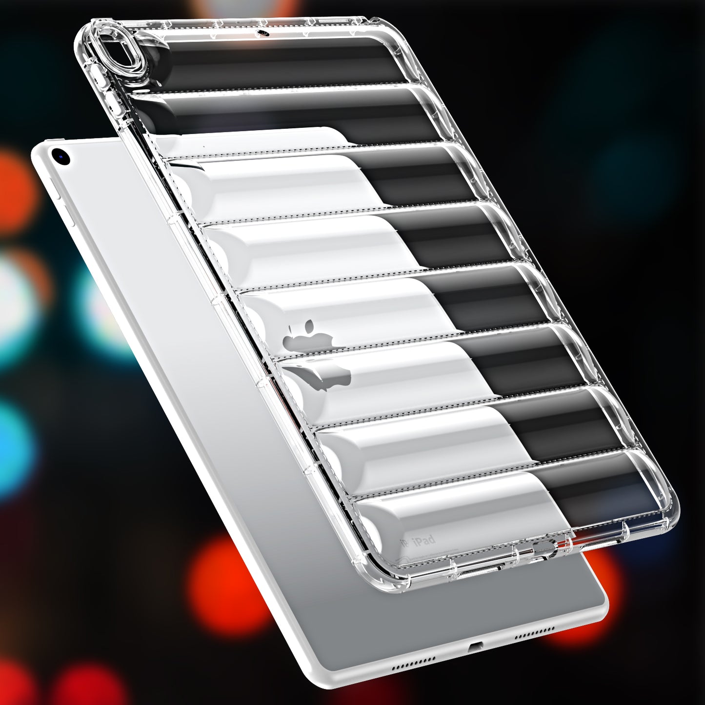 For iPad Air 10.5 inch (2019) Down Jacket Design Tablet Case Soft TPU Shockproof Cover