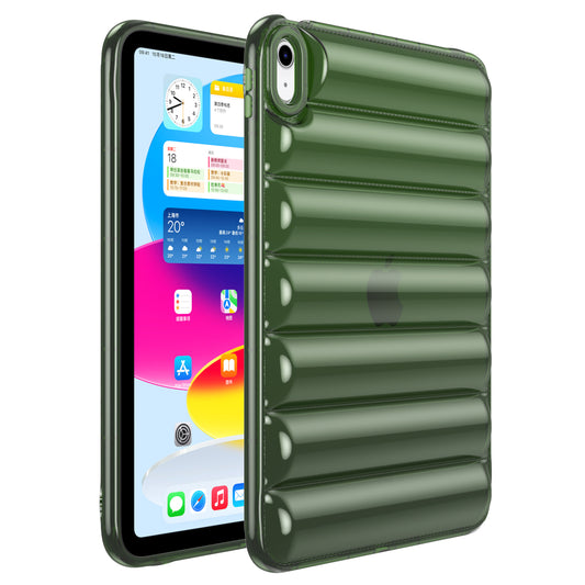 For iPad Air (2020) / (2022) TPU Shock Absorption Case Soft Touch Down Jacket Design Tablet Cover