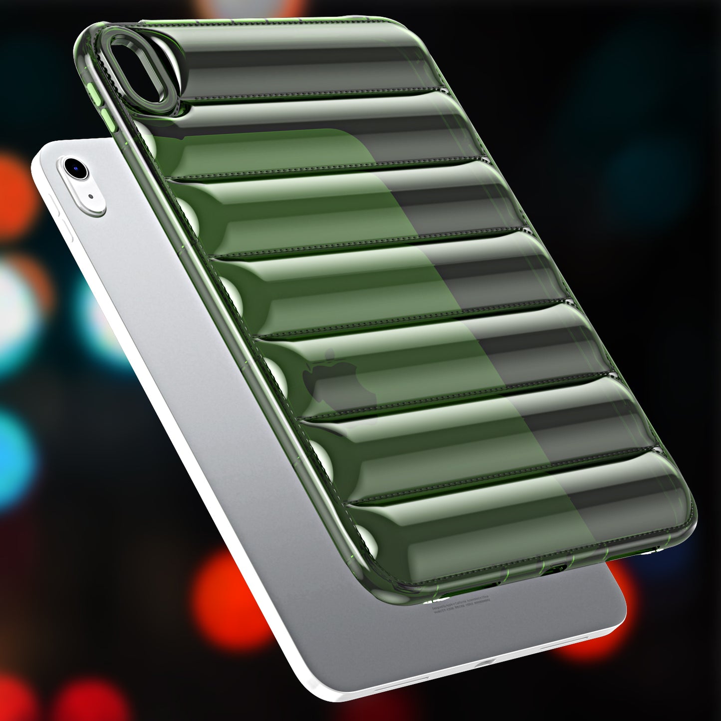 For iPad Air (2020) / (2022) TPU Shock Absorption Case Soft Touch Down Jacket Design Tablet Cover