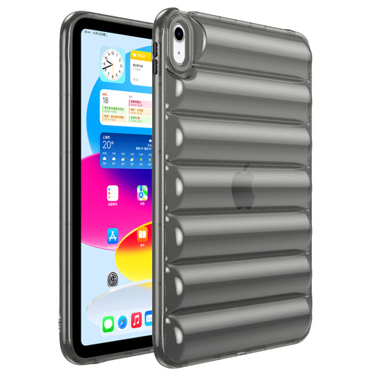 For iPad Air (2020) / (2022) TPU Shock Absorption Case Soft Touch Down Jacket Design Tablet Cover