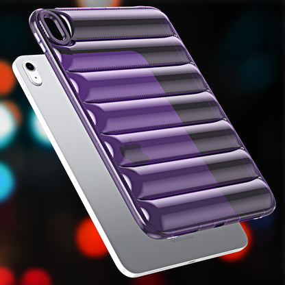 For iPad Air (2020) / (2022) TPU Shock Absorption Case Soft Touch Down Jacket Design Tablet Cover