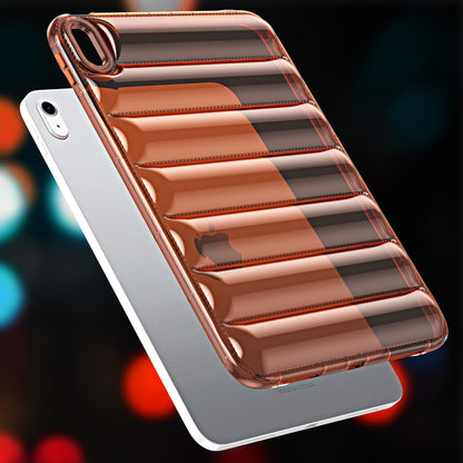 For iPad Air (2020) / (2022) TPU Shock Absorption Case Soft Touch Down Jacket Design Tablet Cover