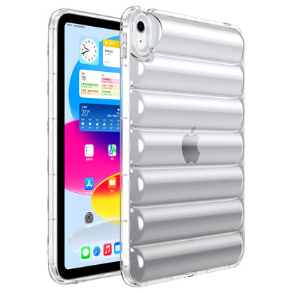 For iPad Air (2020) / (2022) TPU Shock Absorption Case Soft Touch Down Jacket Design Tablet Cover