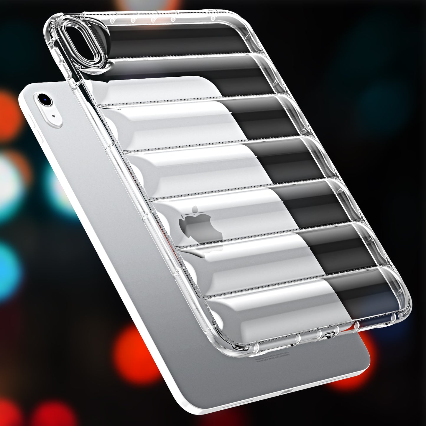 For iPad Air (2020) / (2022) TPU Shock Absorption Case Soft Touch Down Jacket Design Tablet Cover