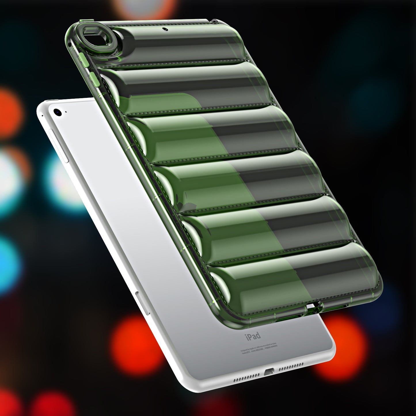 For iPad mini 4 / mini (2019) 7.9 inch TPU Tablet Case Soft Puffer Down Jacket Design Back Cover
