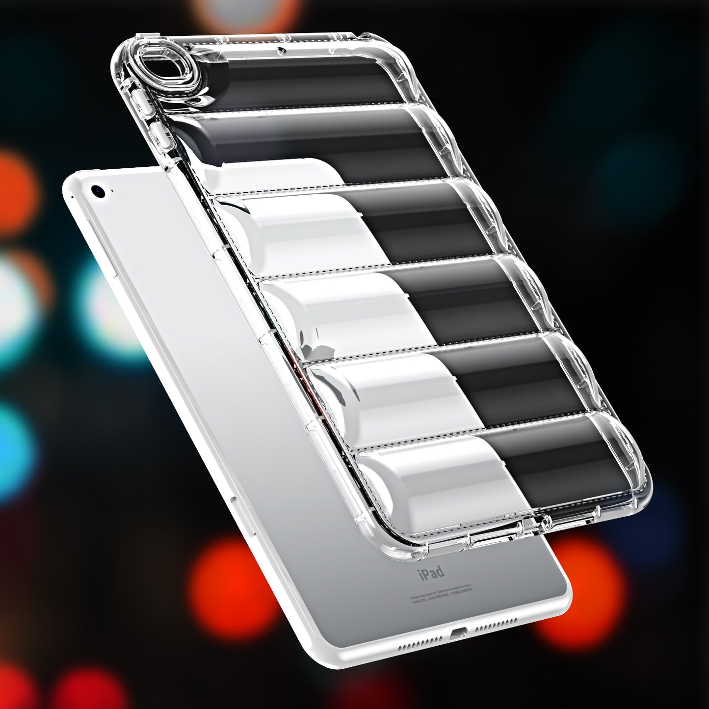 For iPad mini 4 / mini (2019) 7.9 inch TPU Tablet Case Soft Puffer Down Jacket Design Back Cover