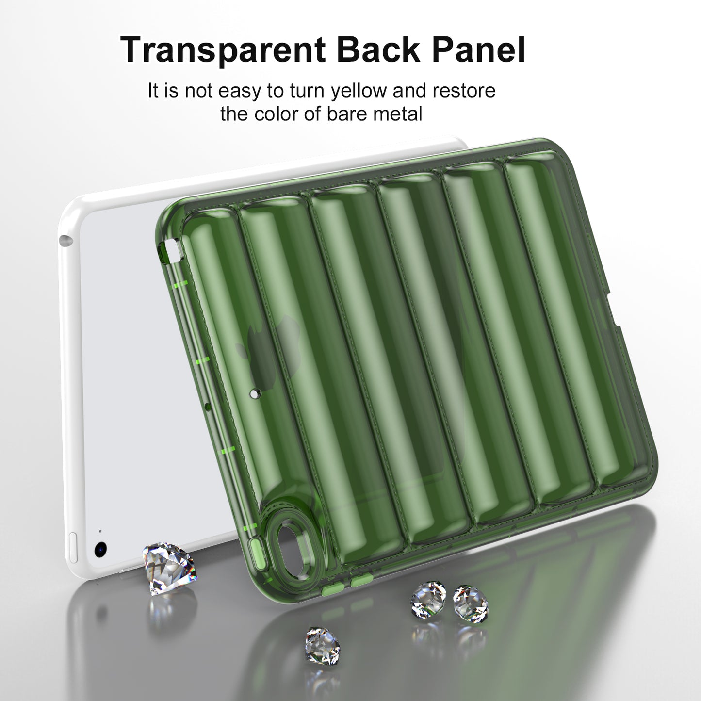 For iPad mini 4 / mini (2019) 7.9 inch TPU Tablet Case Soft Puffer Down Jacket Design Back Cover