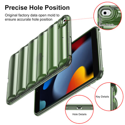 For iPad mini 4 / mini (2019) 7.9 inch TPU Tablet Case Soft Puffer Down Jacket Design Back Cover