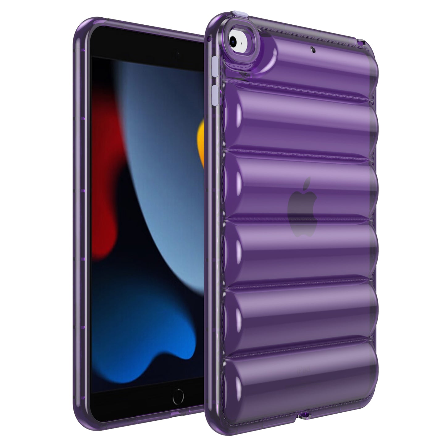 For iPad mini 4 / mini (2019) 7.9 inch TPU Tablet Case Soft Puffer Down Jacket Design Back Cover