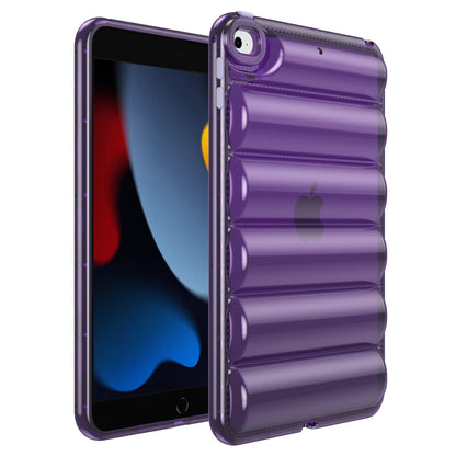 For iPad mini 4 / mini (2019) 7.9 inch TPU Tablet Case Soft Puffer Down Jacket Design Back Cover