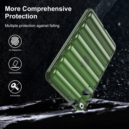 For iPad mini 4 / mini (2019) 7.9 inch TPU Tablet Case Soft Puffer Down Jacket Design Back Cover