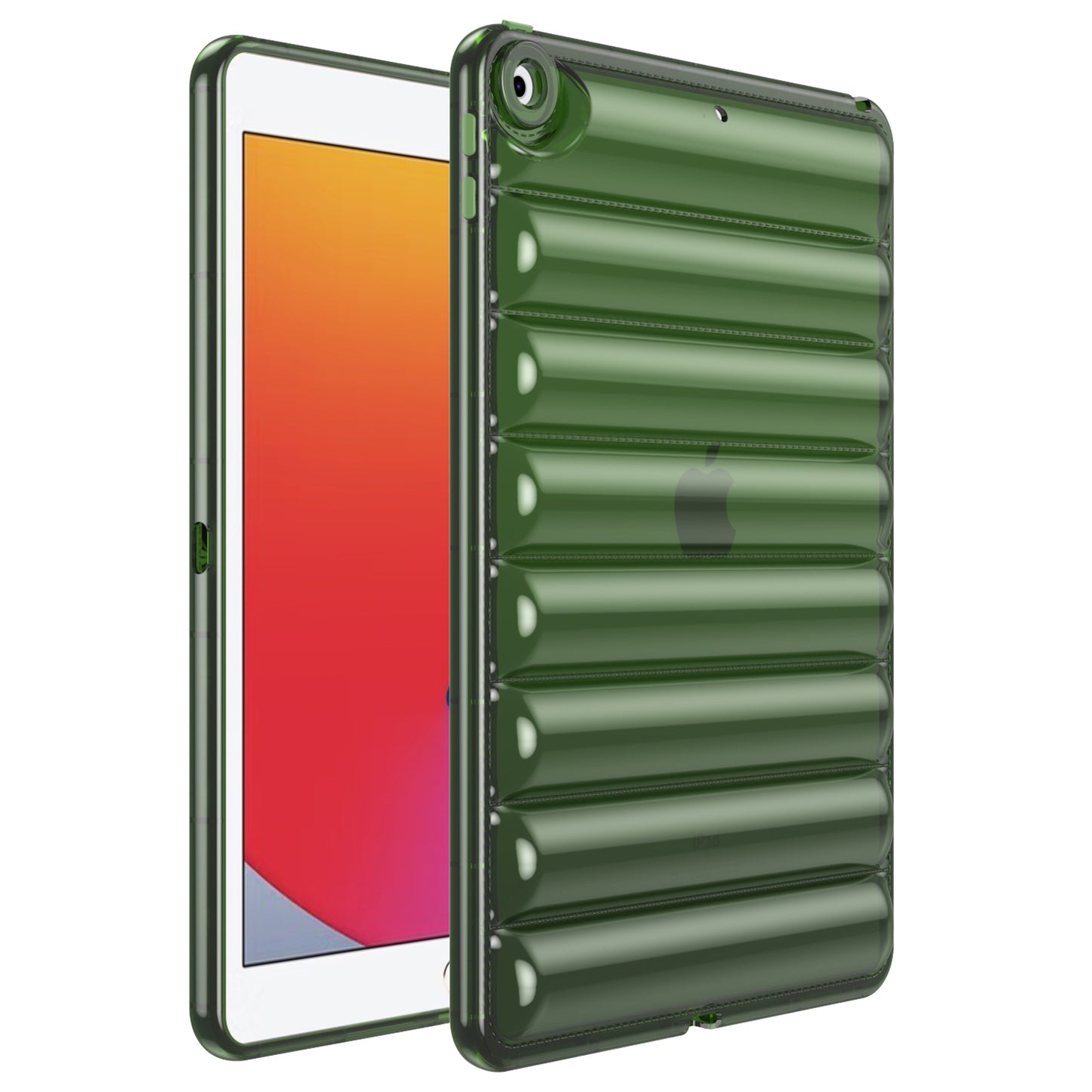 For iPad 9.7-inch (2017) / (2018) Dustproof Soft TPU Tablet Case 3D Puffer Down Jacket Design Cover