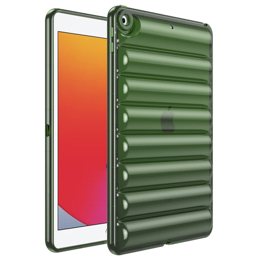 For iPad 9.7-inch (2017) / (2018) Dustproof Soft TPU Tablet Case 3D Puffer Down Jacket Design Cover