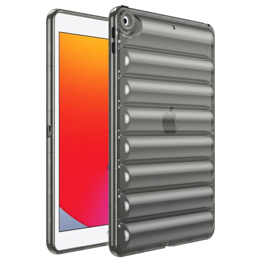 For iPad 9.7-inch (2017) / (2018) Dustproof Soft TPU Tablet Case 3D Puffer Down Jacket Design Cover