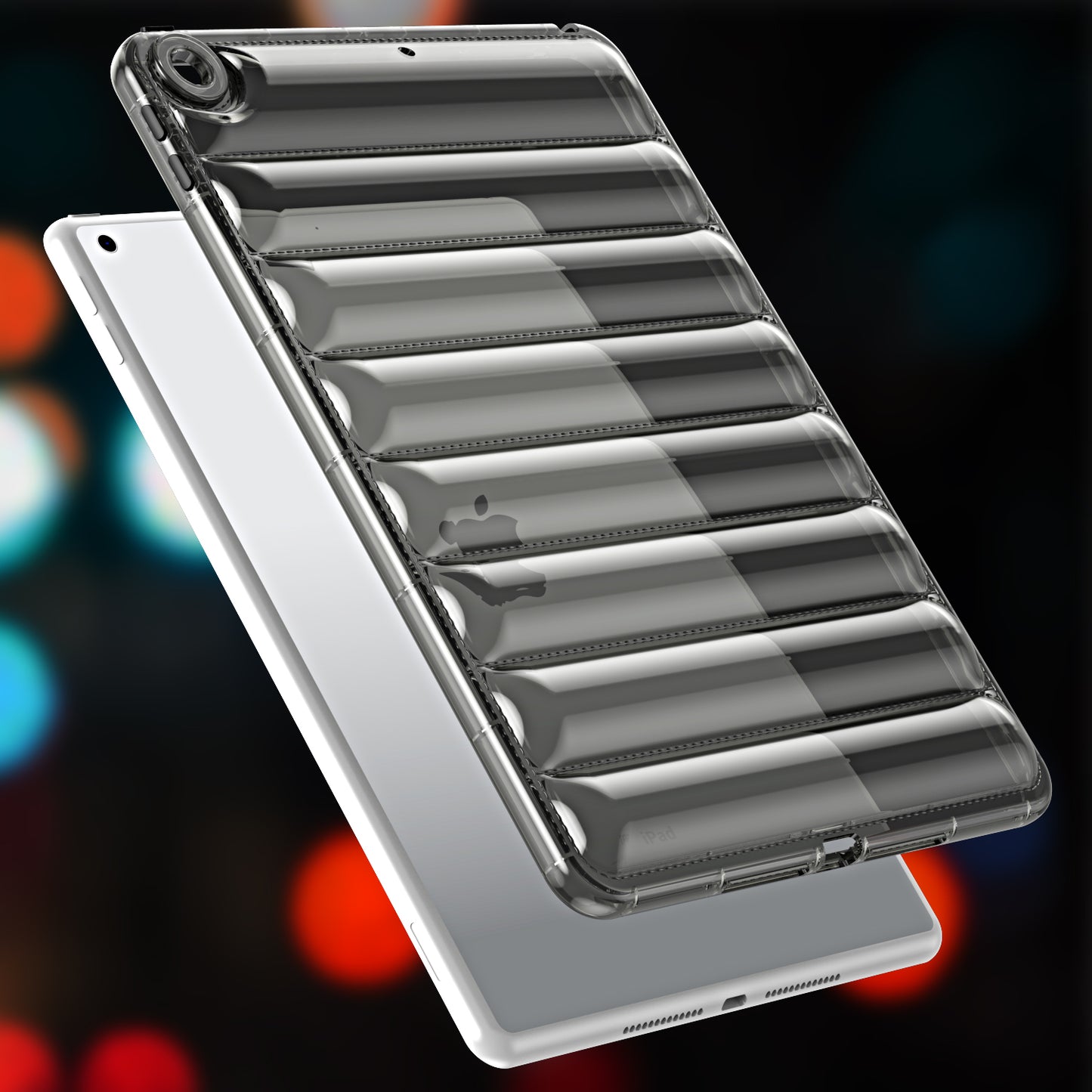 For iPad 9.7-inch (2017) / (2018) Dustproof Soft TPU Tablet Case 3D Puffer Down Jacket Design Cover