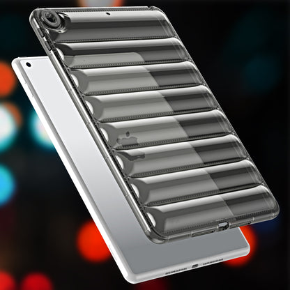For iPad 9.7-inch (2017) / (2018) Dustproof Soft TPU Tablet Case 3D Puffer Down Jacket Design Cover