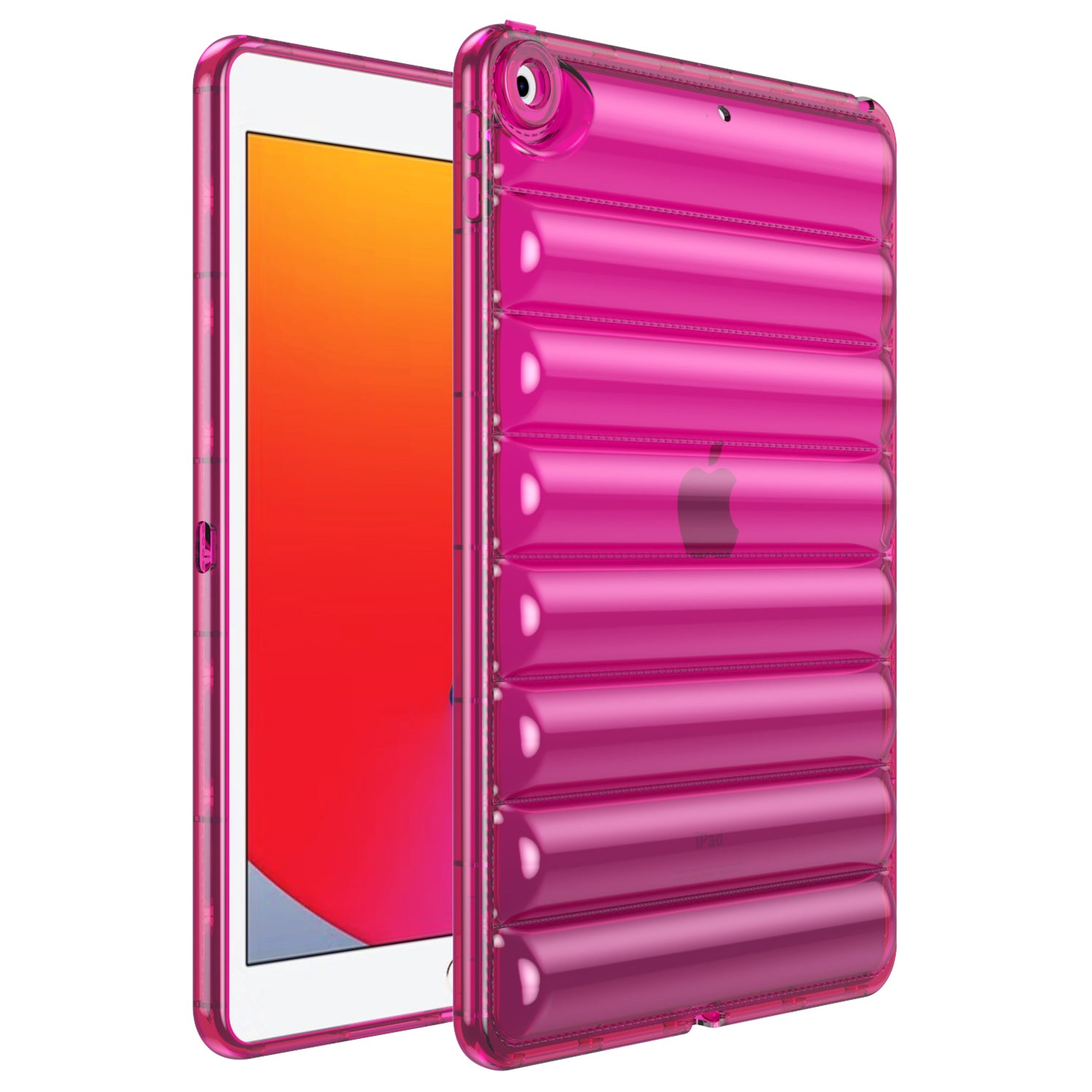 For iPad 9.7-inch (2017) / (2018) Dustproof Soft TPU Tablet Case 3D Puffer Down Jacket Design Cover