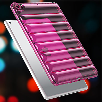 For iPad 9.7-inch (2017) / (2018) Dustproof Soft TPU Tablet Case 3D Puffer Down Jacket Design Cover