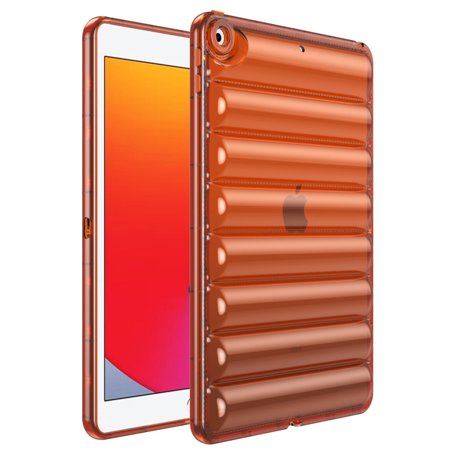 For iPad 9.7-inch (2017) / (2018) Dustproof Soft TPU Tablet Case 3D Puffer Down Jacket Design Cover