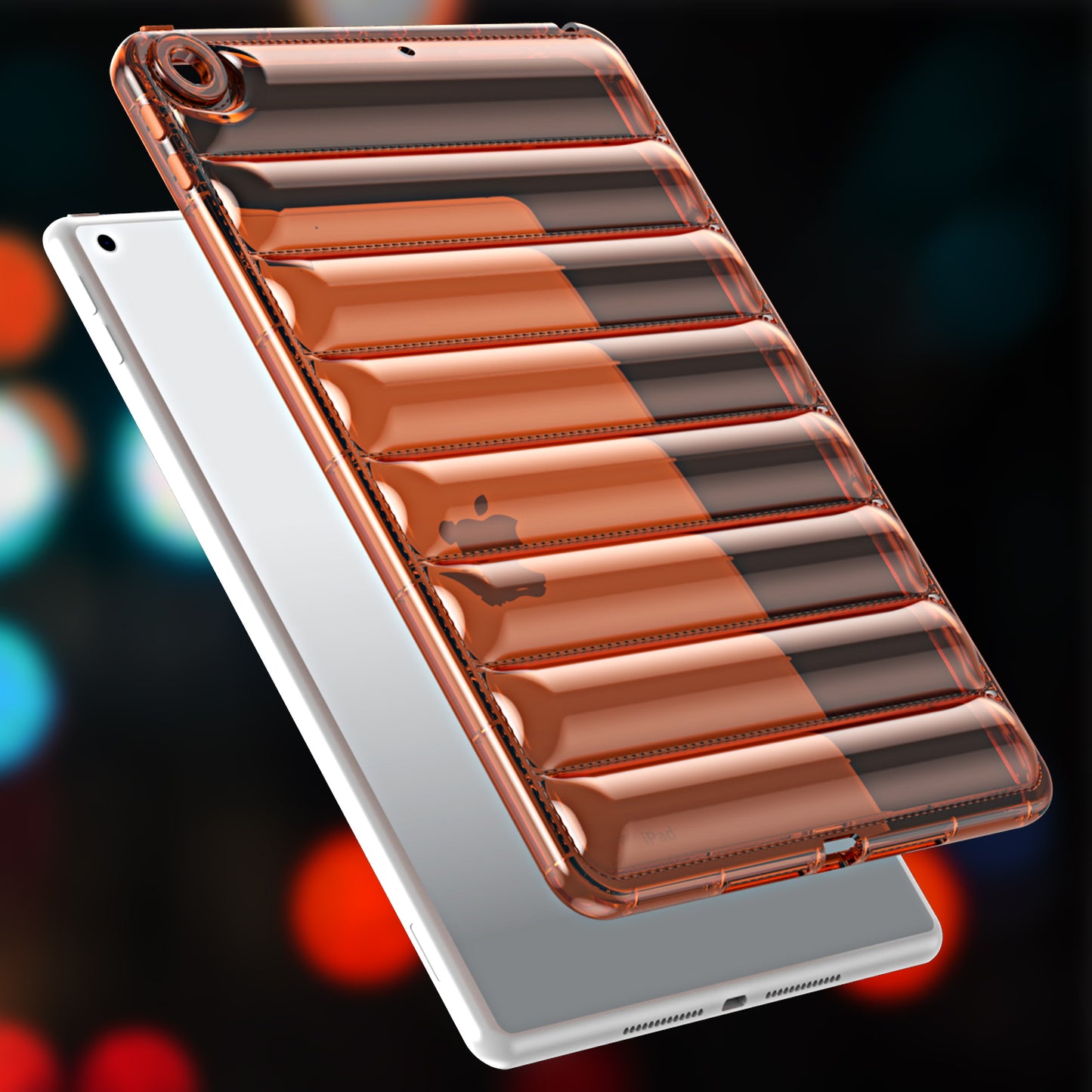 For iPad 9.7-inch (2017) / (2018) Dustproof Soft TPU Tablet Case 3D Puffer Down Jacket Design Cover