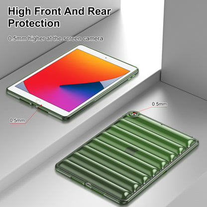 For iPad 9.7-inch (2017) / (2018) Dustproof Soft TPU Tablet Case 3D Puffer Down Jacket Design Cover