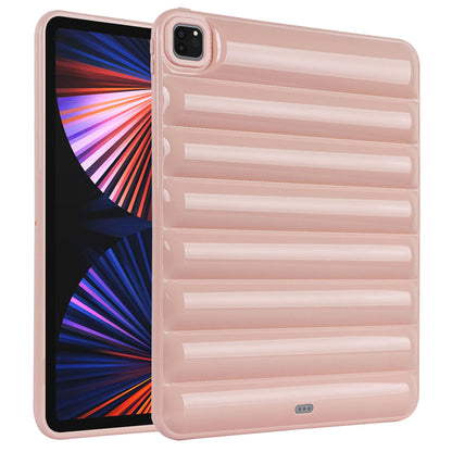 For iPad Pro 12.9 (2021) / (2020) / (2022) Shockproof Tablet Shell Down Jacket Texture Soft TPU Case