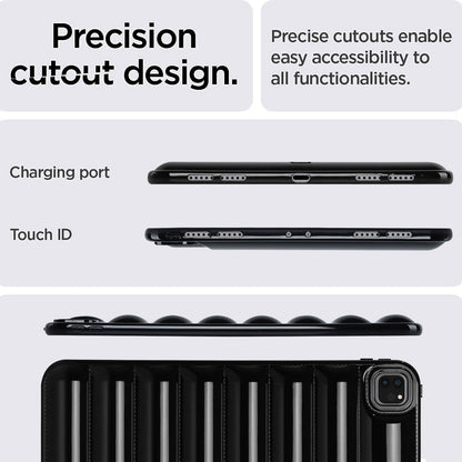 For iPad Pro 12.9 (2021) / (2020) / (2022) Shockproof Tablet Shell Down Jacket Texture Soft TPU Case