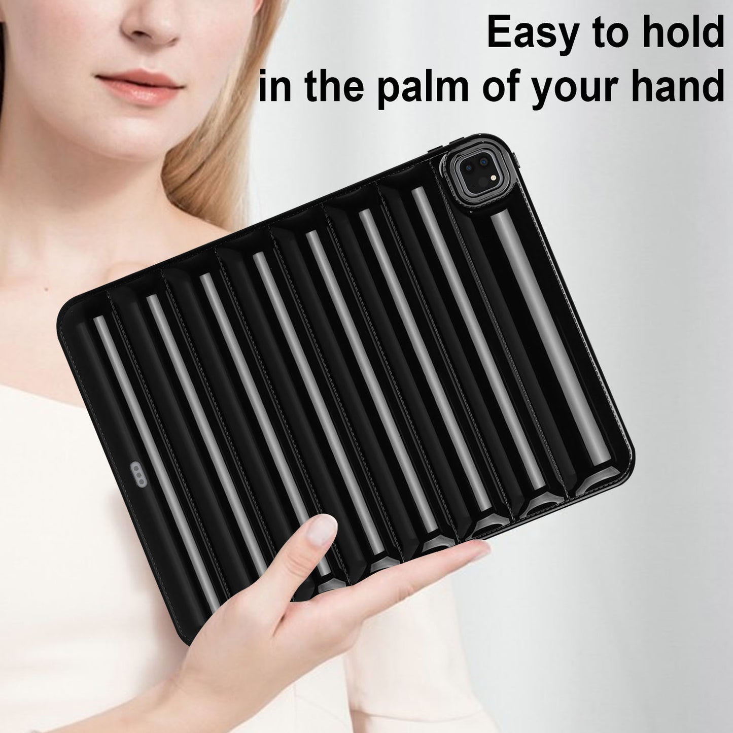 For iPad Pro 12.9 (2021) / (2020) / (2022) Shockproof Tablet Shell Down Jacket Texture Soft TPU Case