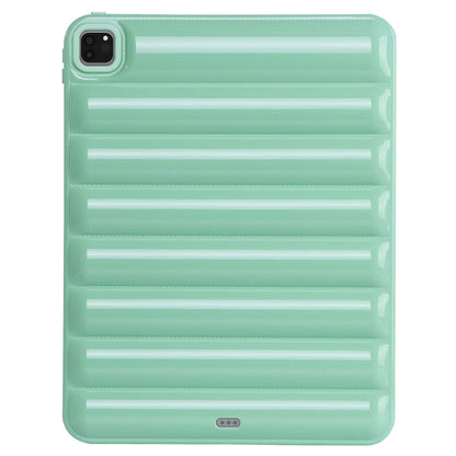 For iPad Pro 12.9 (2021) / (2020) / (2022) Shockproof Tablet Shell Down Jacket Texture Soft TPU Case