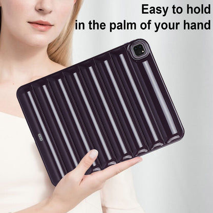 For iPad Pro 12.9 (2021) / (2020) / (2022) Shockproof Tablet Shell Down Jacket Texture Soft TPU Case
