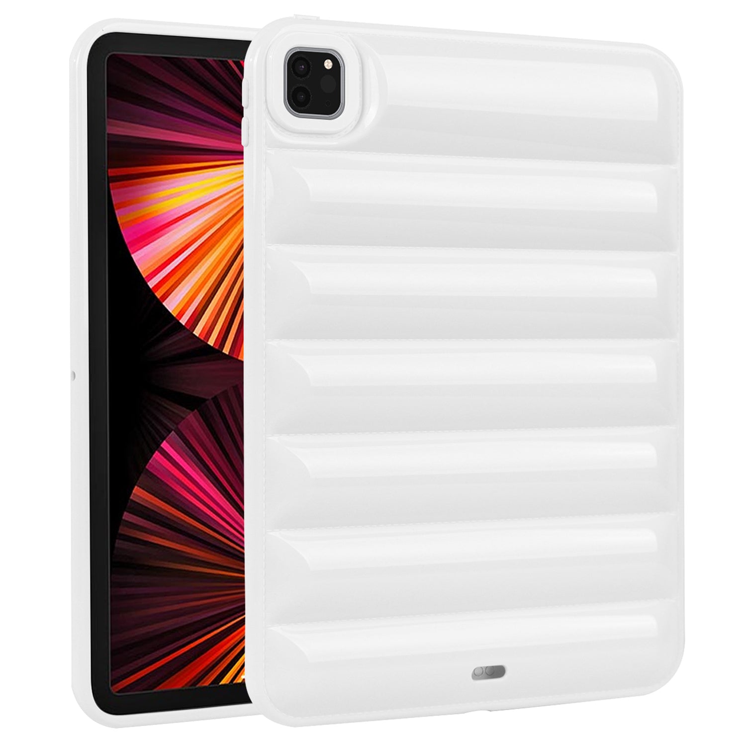 For iPad Pro 11 (2020) / (2021) / (2022) Anti-Dust Candy Color Tablet Shell Case Down Jacket TPU Cover