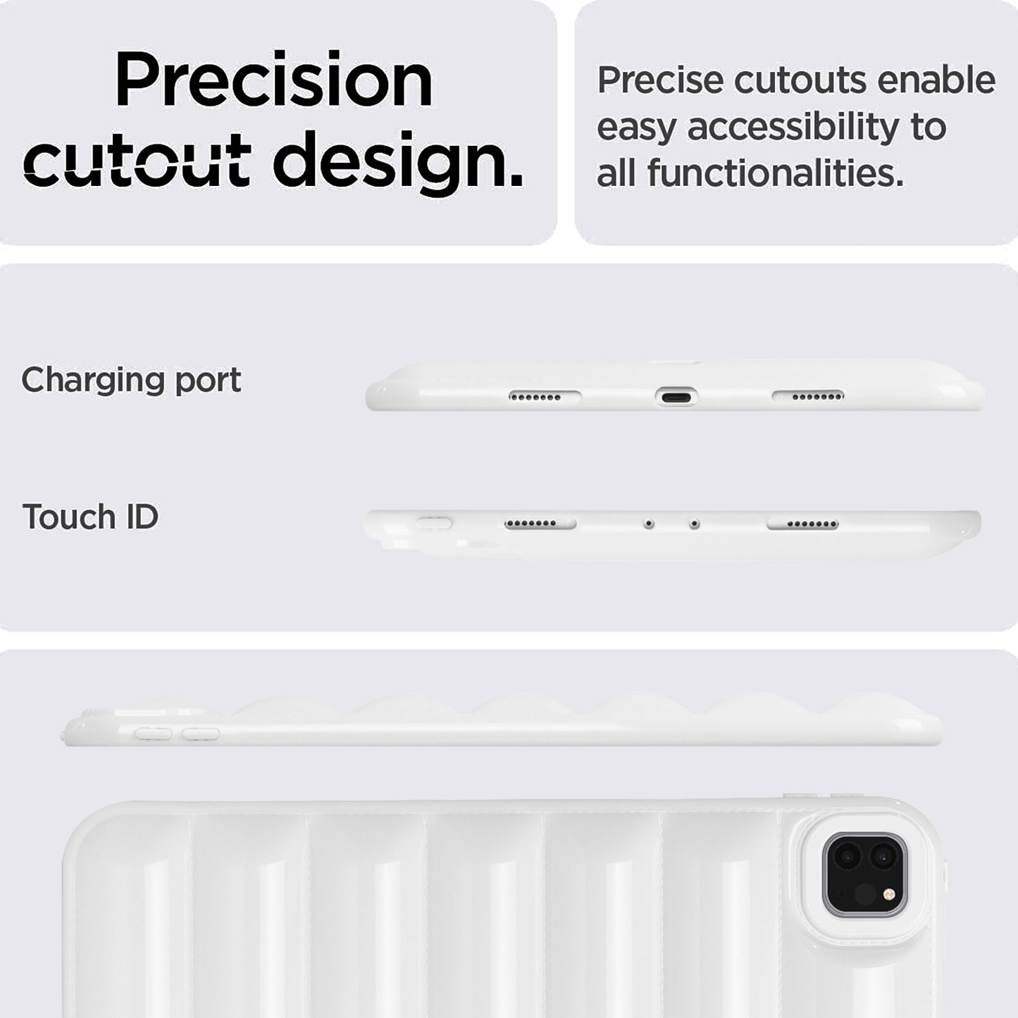 For iPad Pro 11 (2020) / (2021) / (2022) Anti-Dust Candy Color Tablet Shell Case Down Jacket TPU Cover