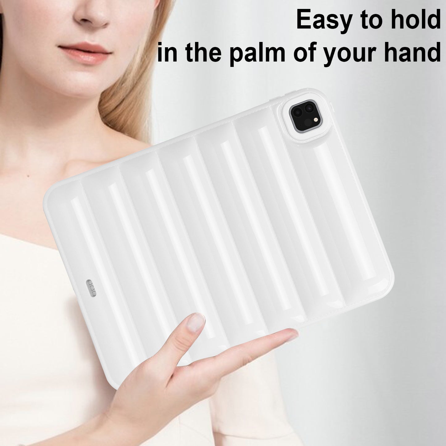 For iPad Pro 11 (2020) / (2021) / (2022) Anti-Dust Candy Color Tablet Shell Case Down Jacket TPU Cover