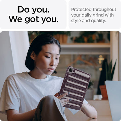 For iPad Pro 11 (2020) / (2021) / (2022) Anti-Dust Candy Color Tablet Shell Case Down Jacket TPU Cover
