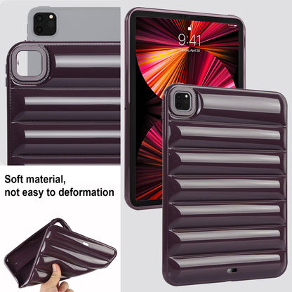 For iPad Pro 11 (2020) / (2021) / (2022) Anti-Dust Candy Color Tablet Shell Case Down Jacket TPU Cover