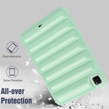 For iPad Pro 11 (2020) / (2021) / (2022) Anti-Dust Candy Color Tablet Shell Case Down Jacket TPU Cover