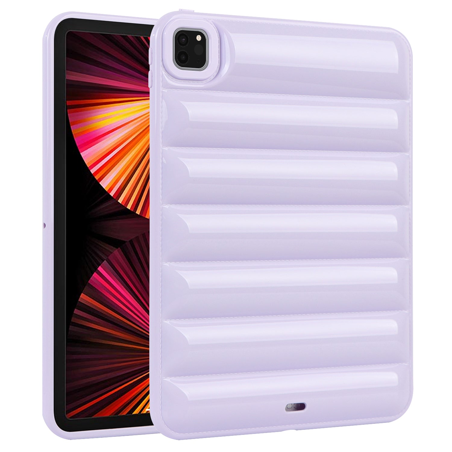 For iPad Pro 11 (2020) / (2021) / (2022) Anti-Dust Candy Color Tablet Shell Case Down Jacket TPU Cover
