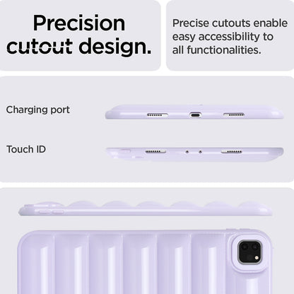 For iPad Pro 11 (2020) / (2021) / (2022) Anti-Dust Candy Color Tablet Shell Case Down Jacket TPU Cover
