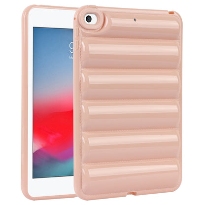For iPad mini 4 / iPad mini (2019) 7.9 inch Anti-Scratch Tablet Case Down Jacket Texture Soft TPU Shell