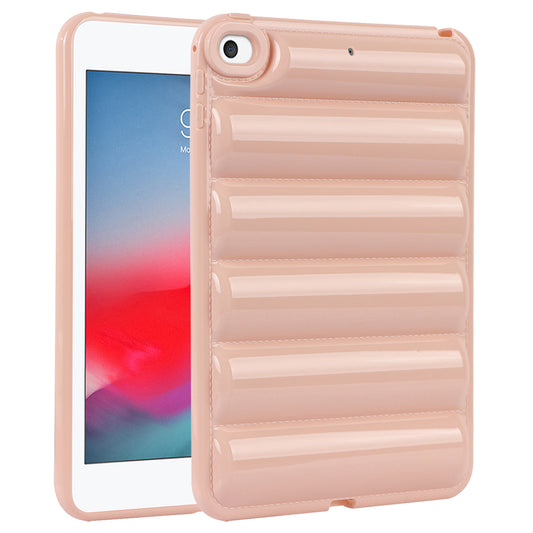 For iPad mini 4 / iPad mini (2019) 7.9 inch Anti-Scratch Tablet Case Down Jacket Texture Soft TPU Shell