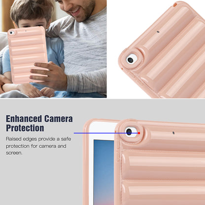 For iPad mini 4 / iPad mini (2019) 7.9 inch Anti-Scratch Tablet Case Down Jacket Texture Soft TPU Shell